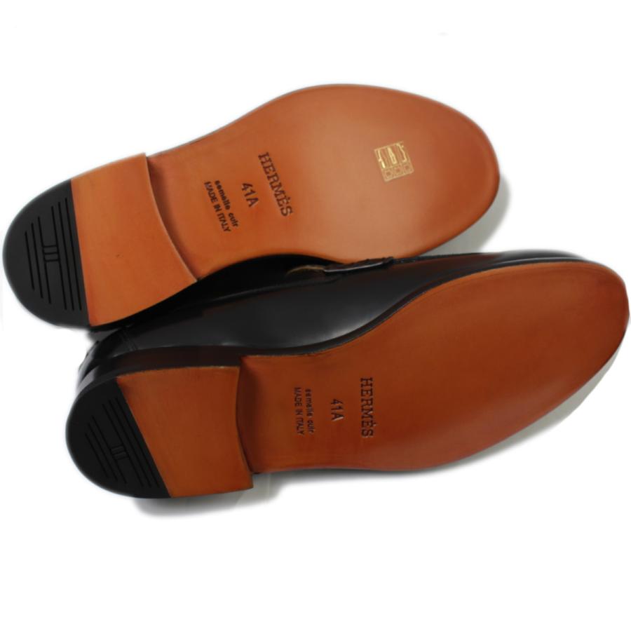 HERMES（エルメス） 未使用品 モカシン コイン 黒 正規品 表記41