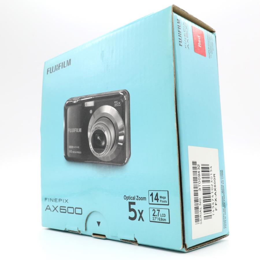 新品級》コンパクトカメラ FUJIFILM FinePix AX600 レッド フジ