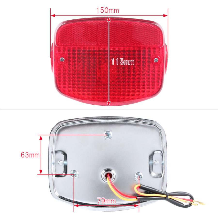 カワサキ（Kawasaki） テールライトASSY 純正タイプ Z400FX Z250FT