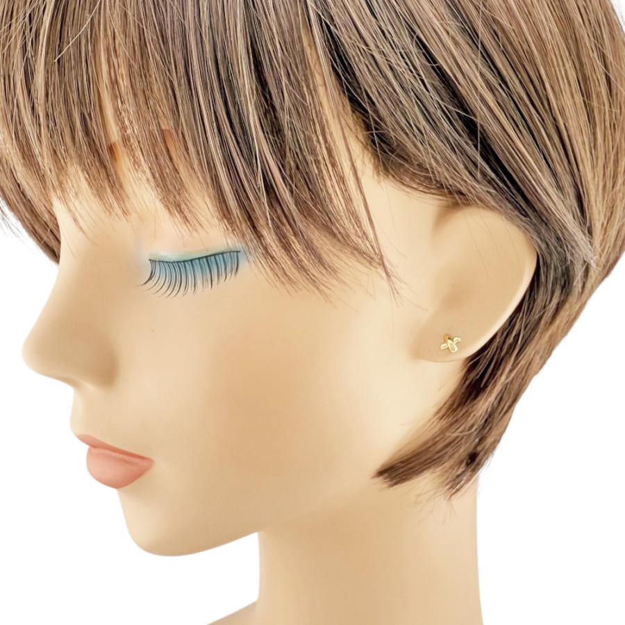 TIFFANY&Co.（ティファニー） クロスステッチ ピアス 18金 K18イエロー