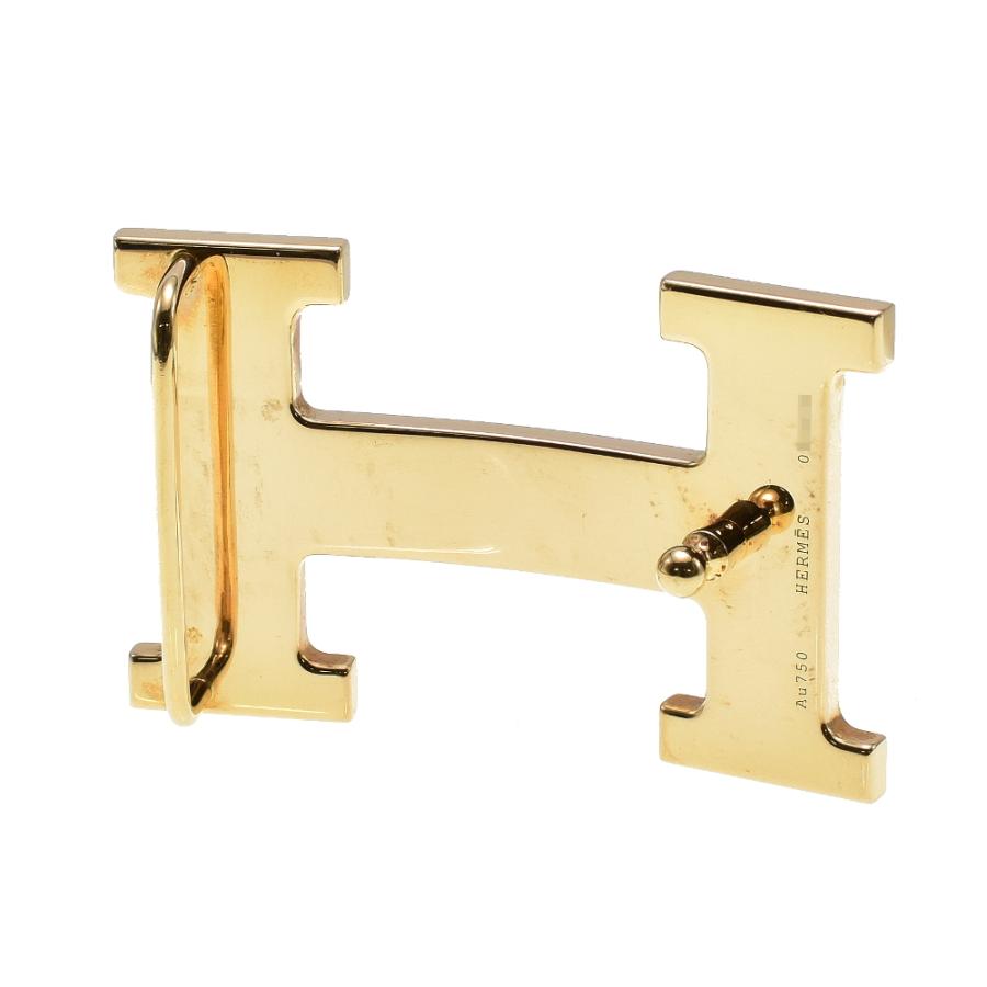 HERMES（エルメス） 750YG バックル Hベルト 純正ダイヤ イエロー