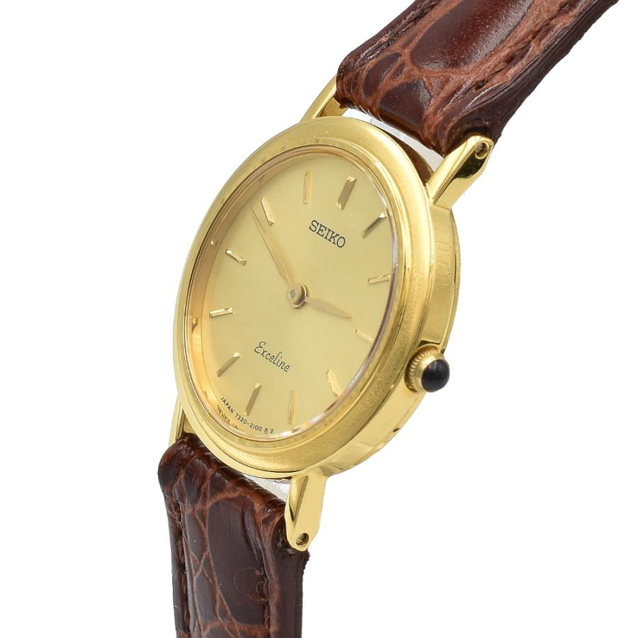 SEIKO セイコー エクセリーヌ 18KT刻印 7320-0450 QZ クォーツ