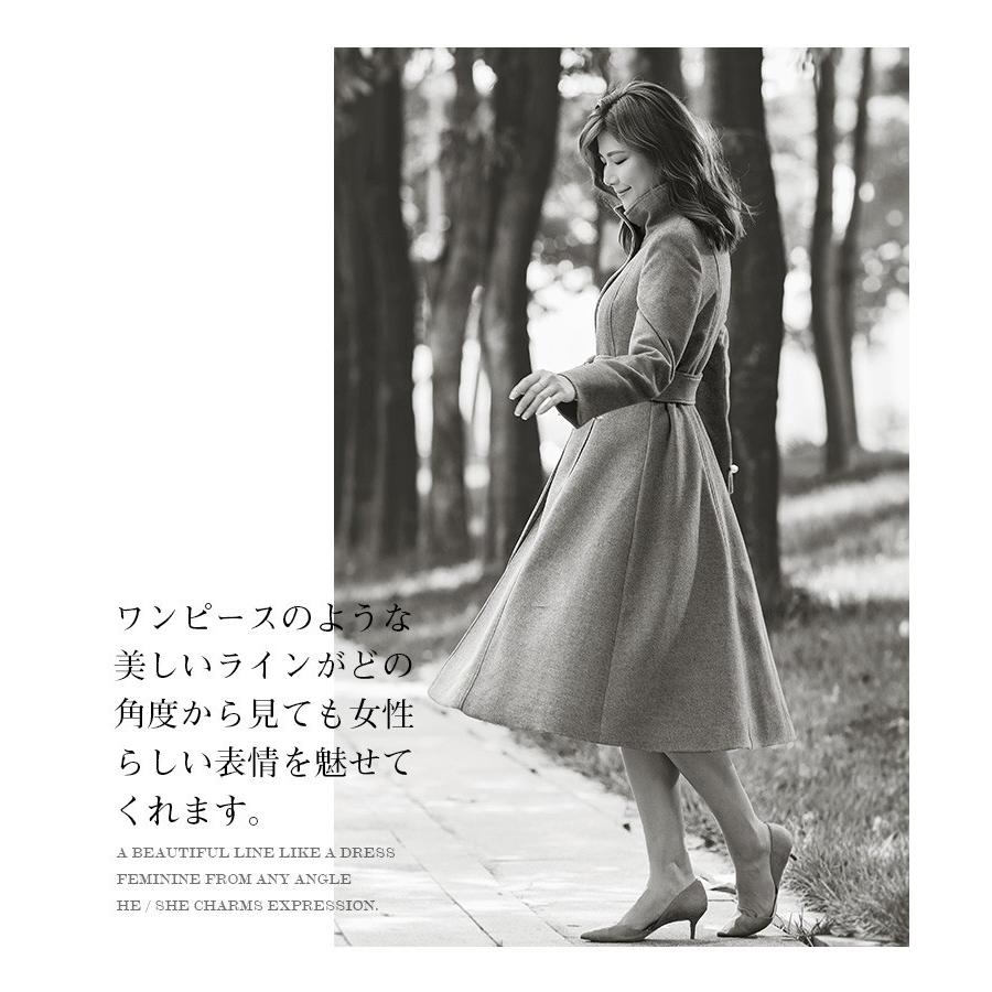 コート レディース アウター ウール ウールコート エレガント フレア