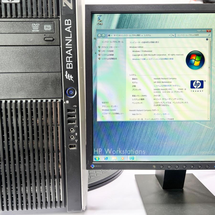 日本HP HP Z800 Workstation Windows7Pro HDD 1TB メモリ24GB K4000 90