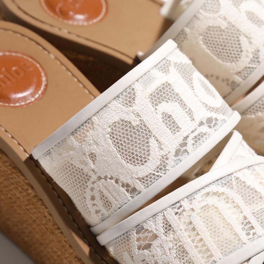 Chloe（クロエ） サンダル WOODY CHC22S449D2 レディース フラワー