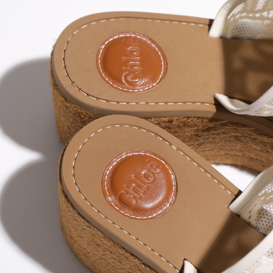 Chloe（クロエ） サンダル WOODY CHC22S449D2 レディース フラワー