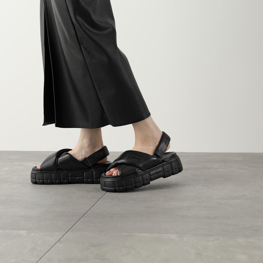 miu miu（ミュウミュウ） サンダル 5X879D 77F レディース スポーティ