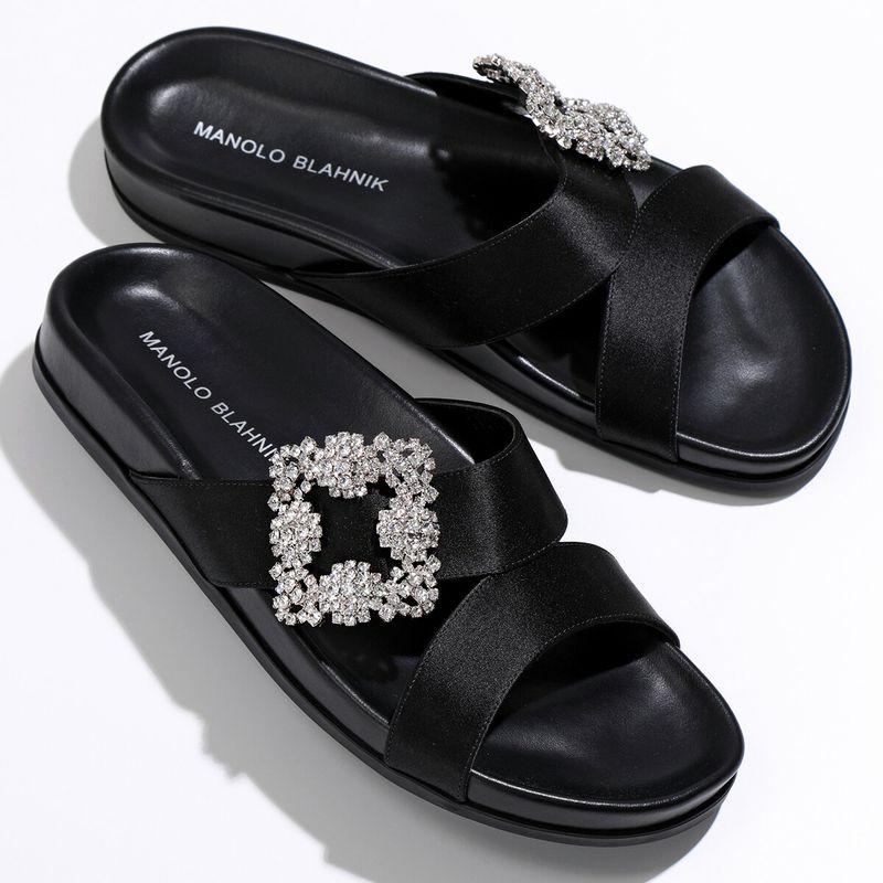 MANOLO BLAHNIK（マノロブラニク） サンダル CHILANGHI CLC 010 SATIN