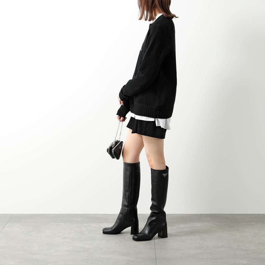 PRADA（プラダ） ロングブーツ 1W233N 070 レディース トライアングル