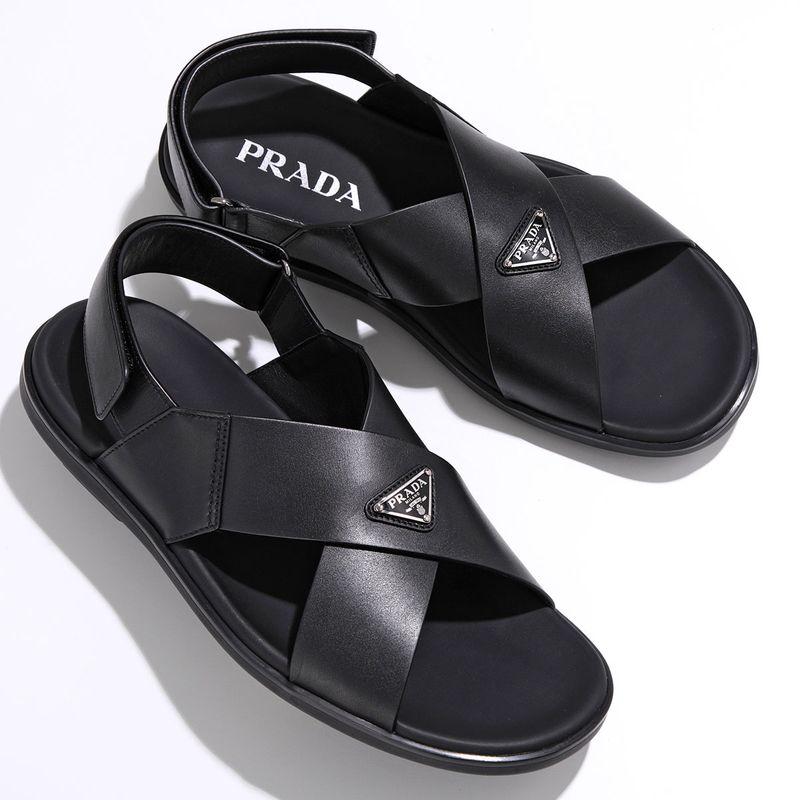 PRADA（プラダ） クリスクロスサンダル 2X3121 3LEM メンズ レザー