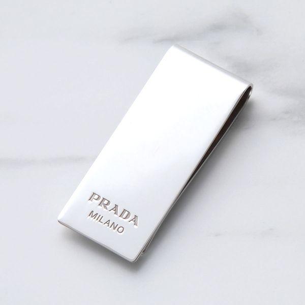 PRADA（プラダ） マネークリップ 2RC014 119 メンズ ロゴ シルバー925