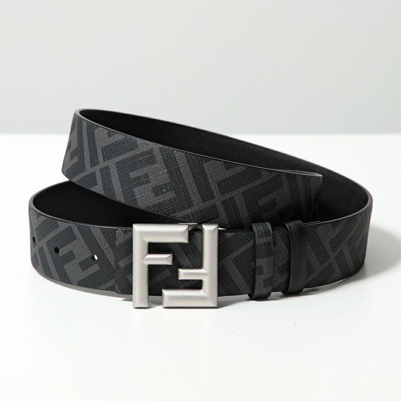 FENDI（フェンディ） ベルト 7C0488 ASIW メンズ FFロゴ リバーシブル