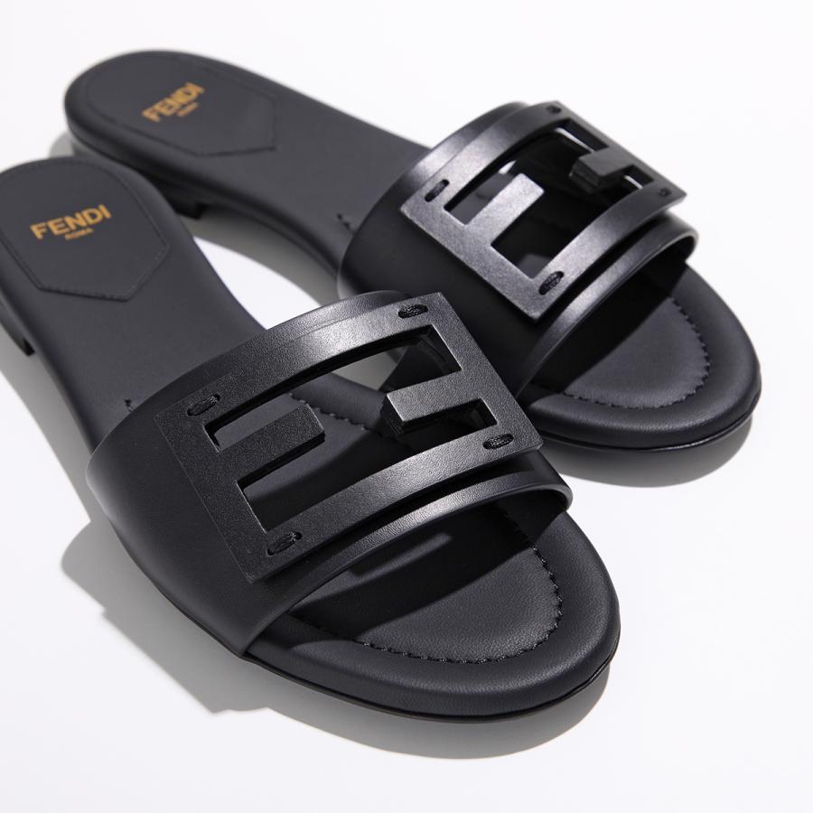FENDI（フェンディ） サンダル BAGUETTE バゲット レザー スライド