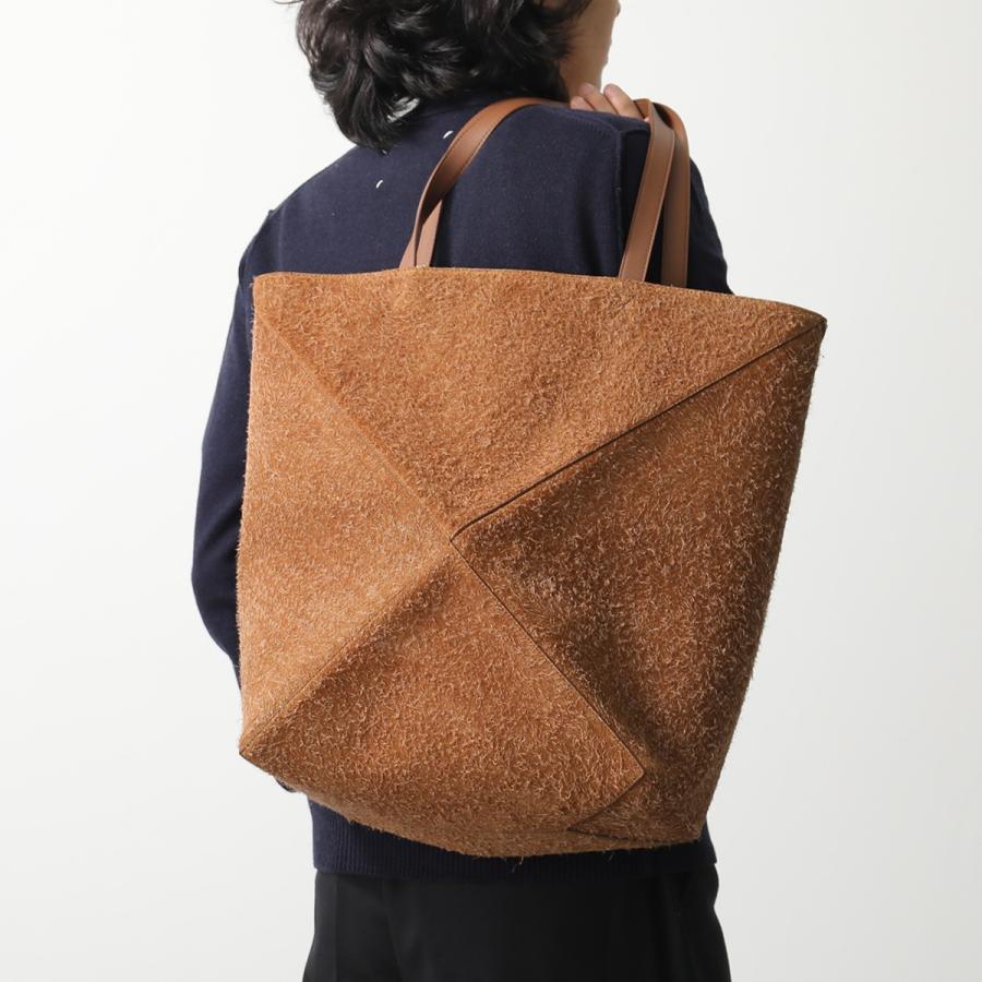 LOEWE（ロエベ） トートバッグ PUZZLE FOLD TOTE LARGE HAIRY SUEDE