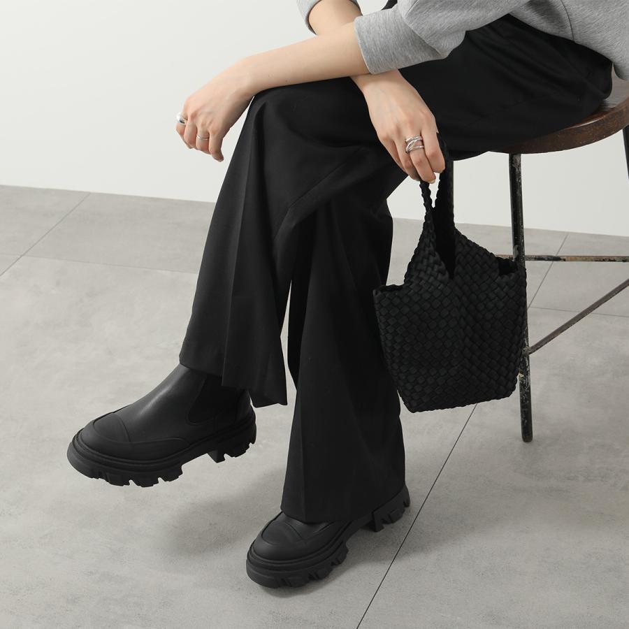 GANNI（ガニー） ショートブーツ Cleated Low Chelsea Boot Black