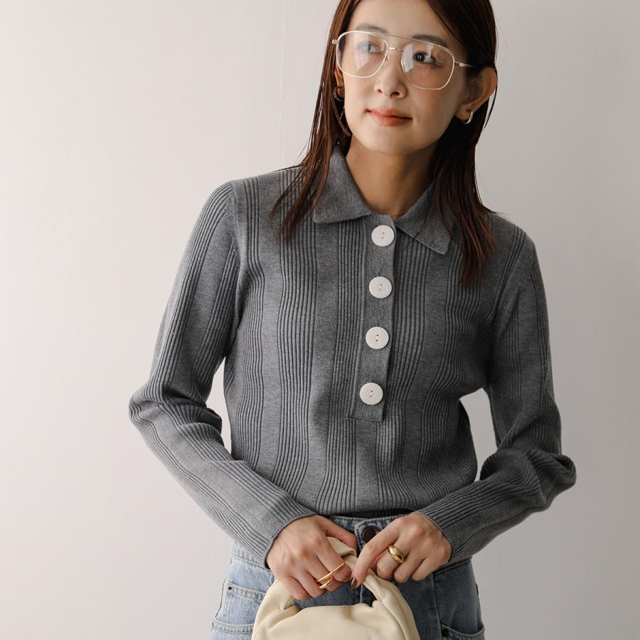 Torrazzo Donna（トラッゾドンナ） ニット ポロシャツ 6262-462