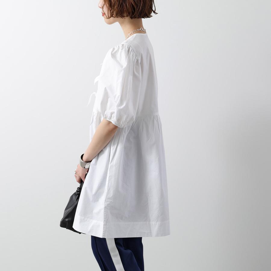 GANNI（ガニー） ワンピース Cotton Poplin Tie String Mini Dress