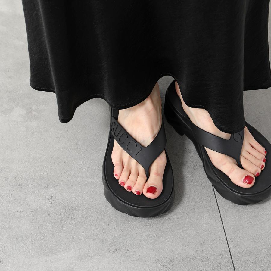 GUCCI（グッチ） トングサンダル 746334 JFM00 レディース ラバー ロゴ