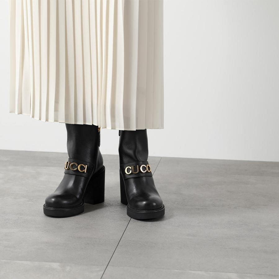 GUCCI（グッチ） ショートブーツ 750538 17K00 レディース ロゴ