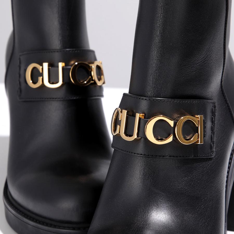 GUCCI（グッチ） ショートブーツ 750538 17K00 レディース ロゴ