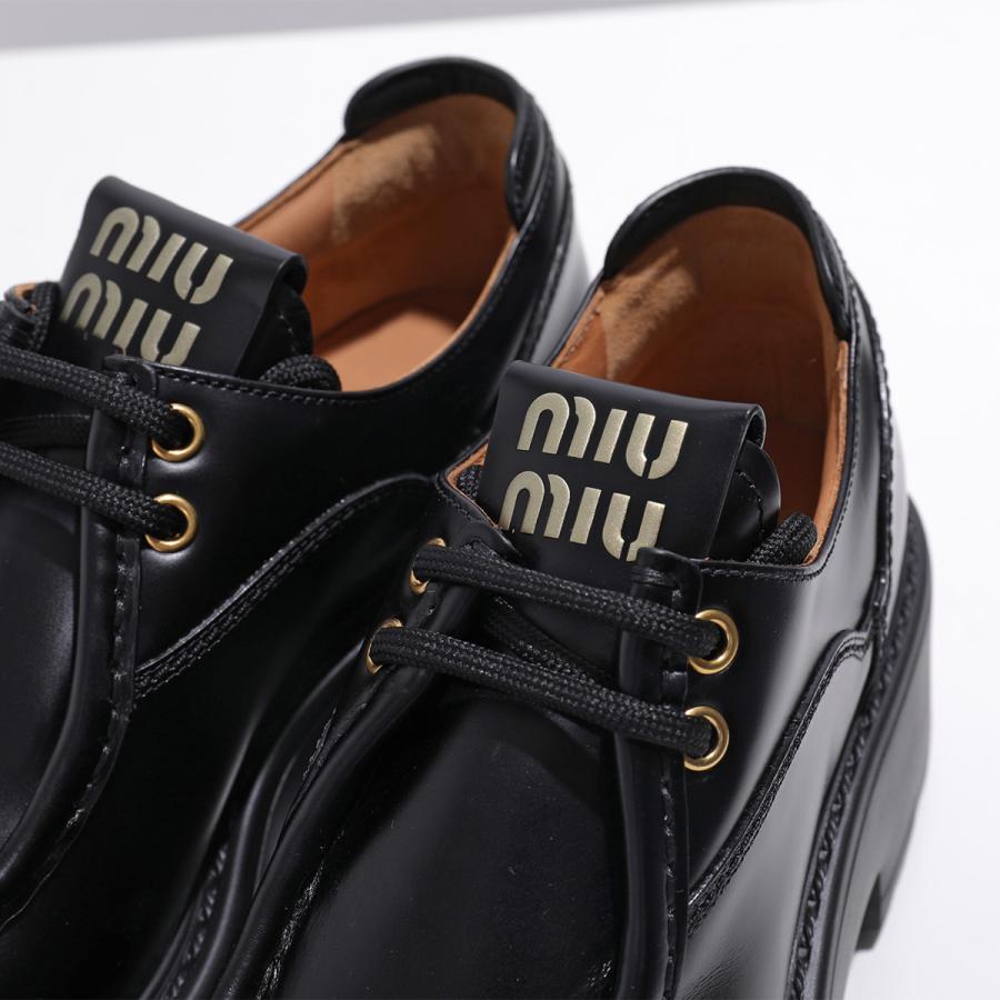 miu miu（ミュウミュウ） レースアップシューズ 5E964D B4L レディース