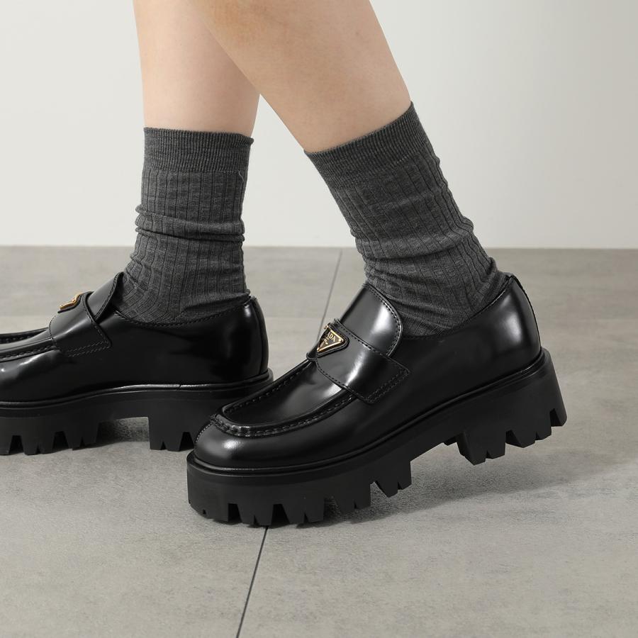 PRADA（プラダ） ローファー 1D185O 055 レディース ブラッシュド