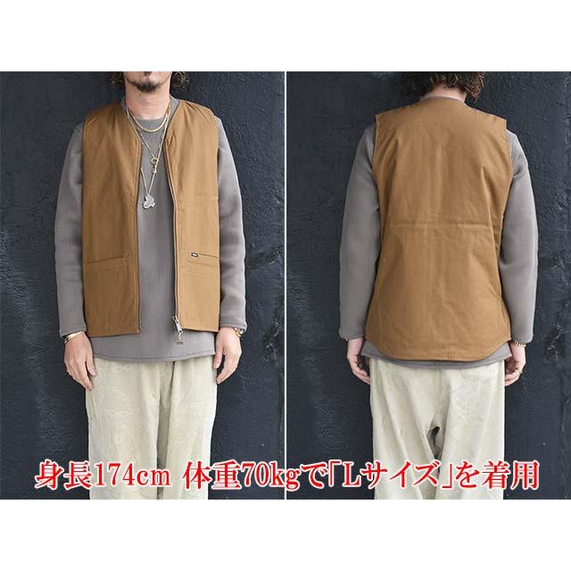 全3色【BLUCO/ブルコ】2025AW「V Neck Duck Vest/Vネックダックベスト