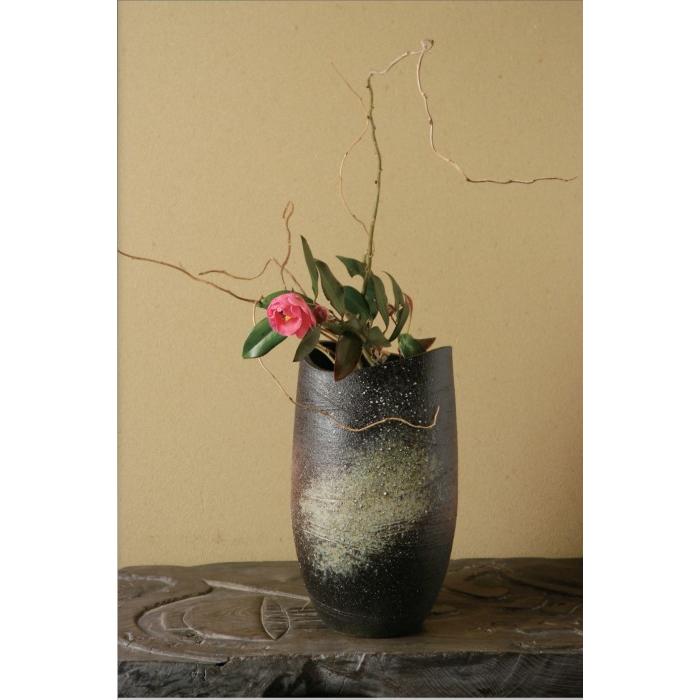 信楽焼 古陶花入花器 花瓶 陶器 花入れ 一輪挿し フラワーベース