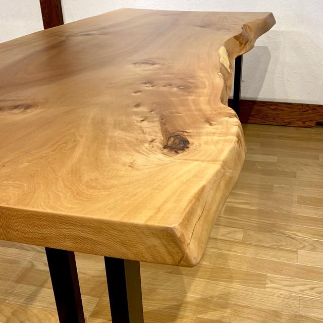 栃 一枚板 ダイニングテーブル テーブル とち トチ 幅180cm 天然木