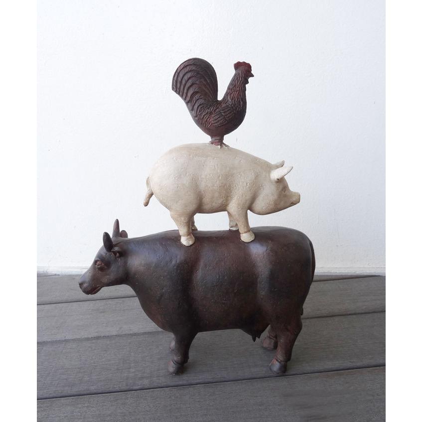 置物 オブジェ ブレーメン 絵本 童話 かわいい インテリア小物