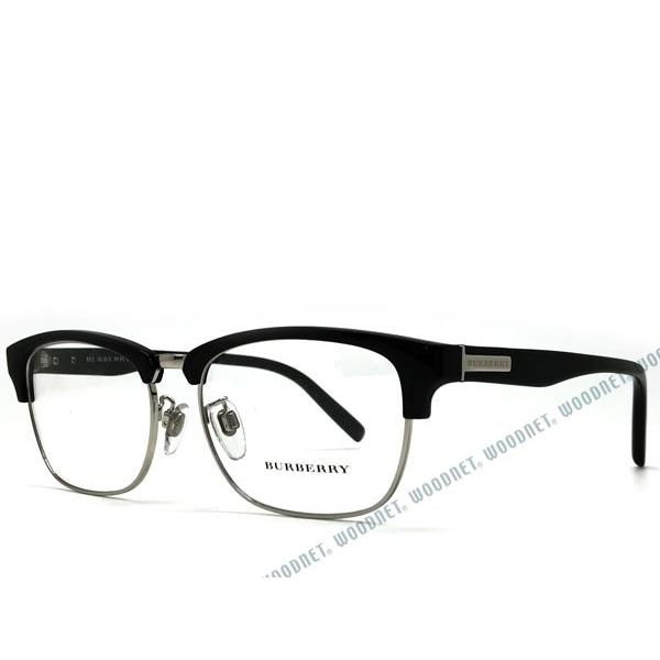 BURBERRY（バーバリー） メガネフレーム ブランド ブラック×シルバー