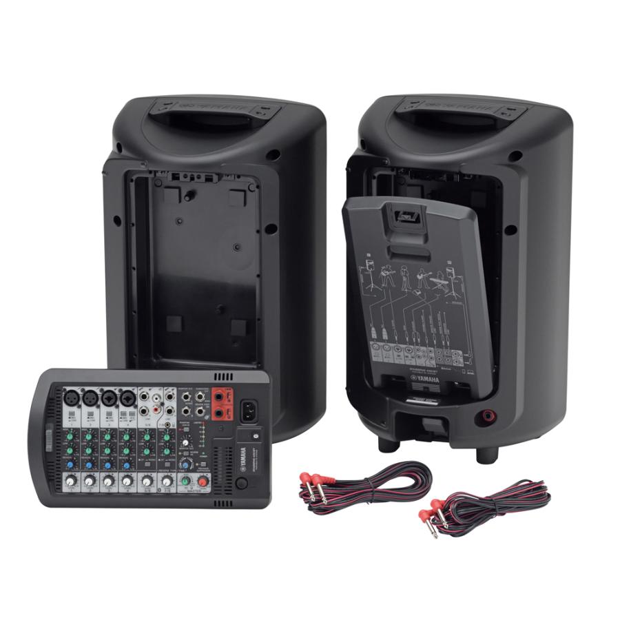 YAMAHA（ヤマハ） STAGEPAS400BT 有線マイク2本とマイクスタンド2本