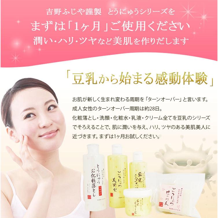 豆乳 スキンケア 3点セット / 美潤水 ( 化粧水 )300ml 乳液180ml