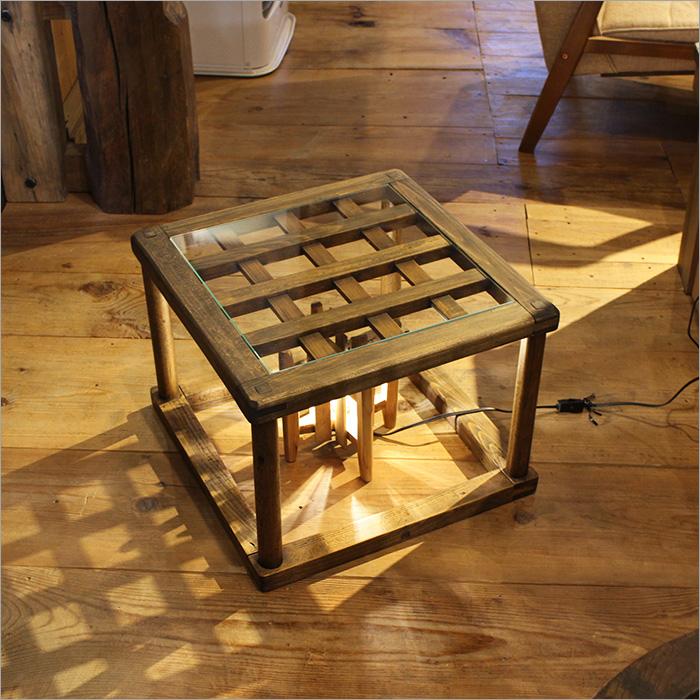 こたつ やぐら ローテーブル ガラステーブル 天然木 昭和レトロ
