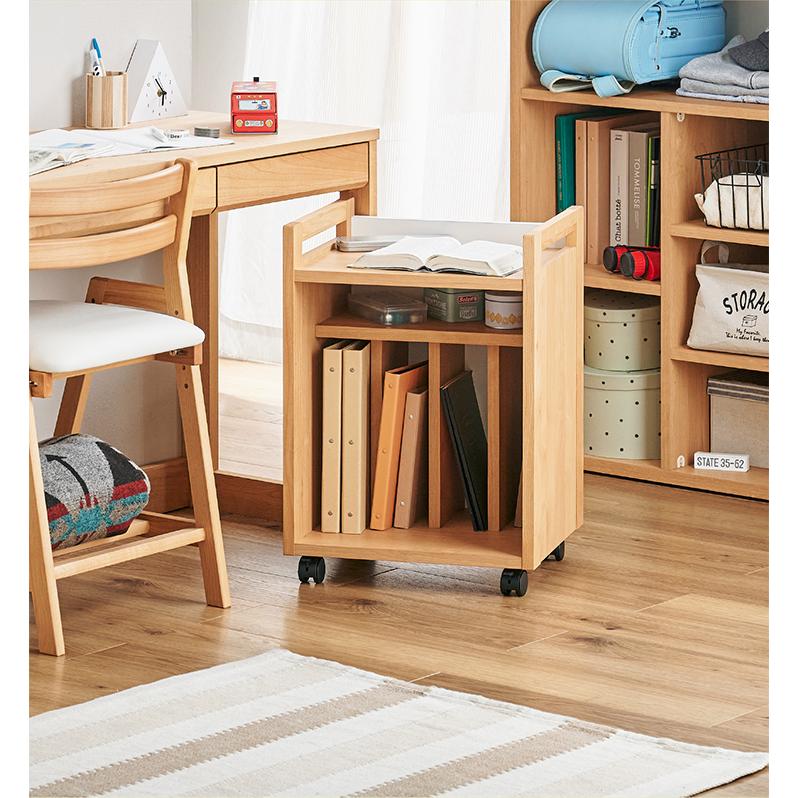 堀田木工所 国産 キャスター付き デスクワゴン サイドワゴン サイド