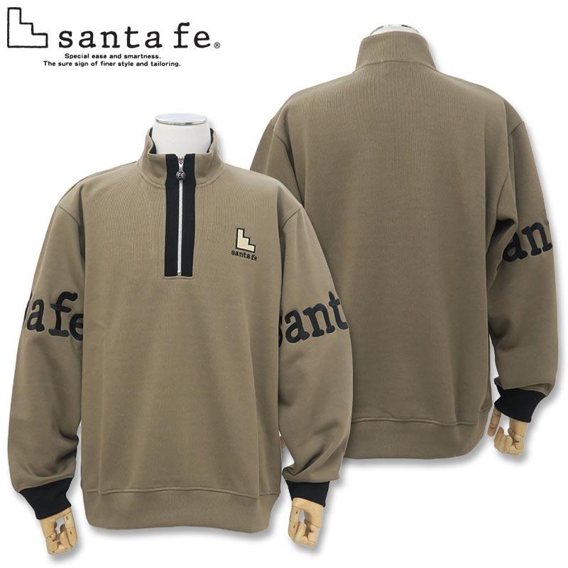 サンタフェ WFロゴ 刺しゅう ハーフジップ トレーナー 50 52 サイズ LL