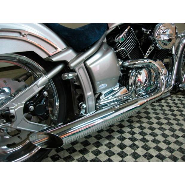 KENTEC（ケンテック） 極太スラッシュカット2IN1マフラー 90Φ ドラッグ