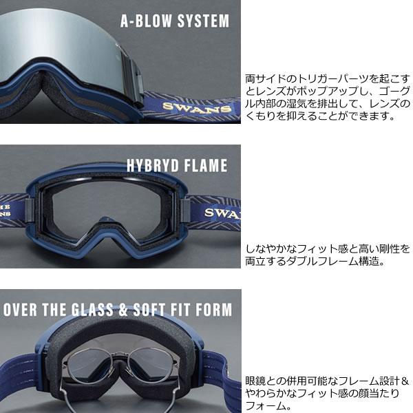 SWANS（スワンズ） スキーゴーグル 調光レンズ OUTBACK OB-MDH-CU-LG