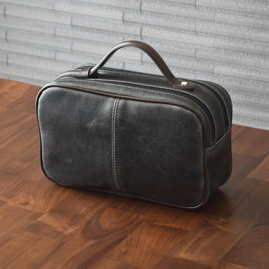 セカンドバッグ メンズ ダブルファスナー バック クラッチ ポーチ 紳士