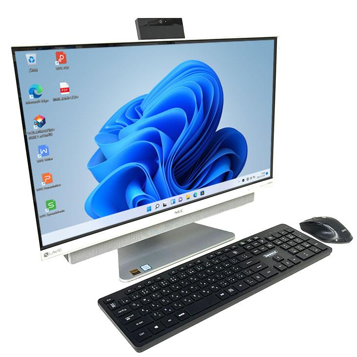 NEC LAVIE Desk DA770/KAW 中古 一体型デスク 地デジ Office Win10 or