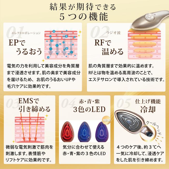 MEラボンエクラ 美顔器 テレビ紹介商品 EMS ラジオ波 RF EP 美肌