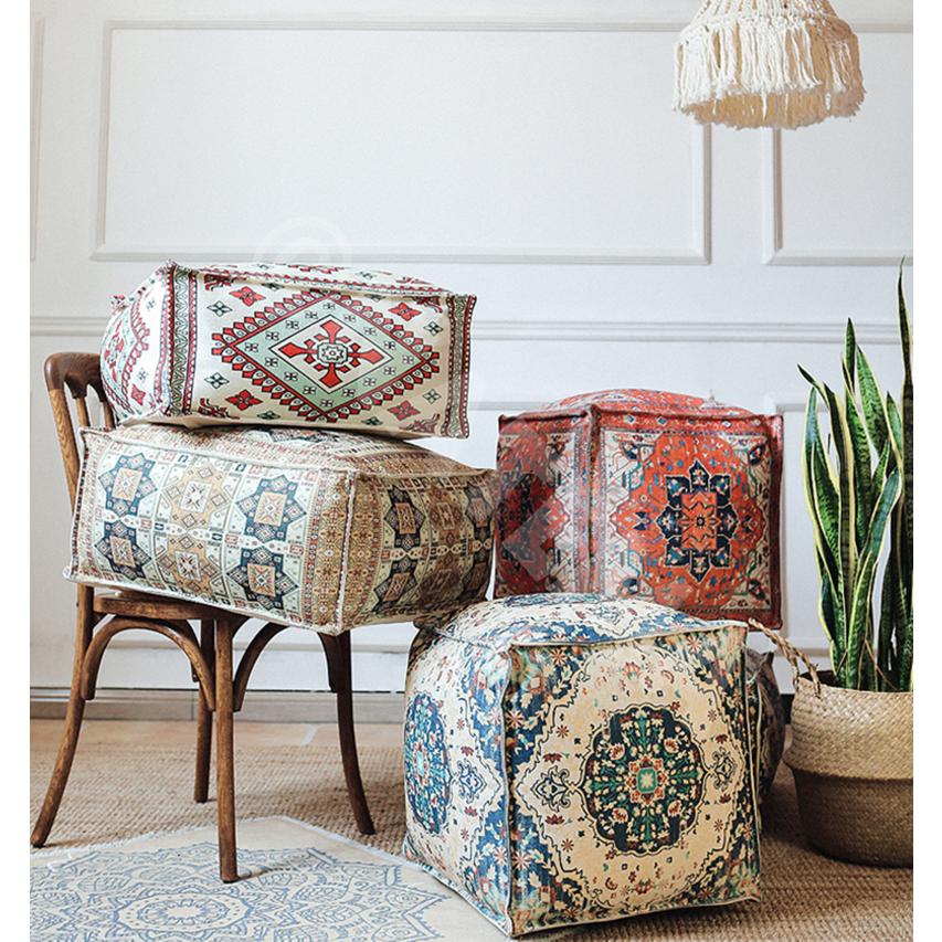 プフクッション キリム プリント モロッカン モロッコ スツール
