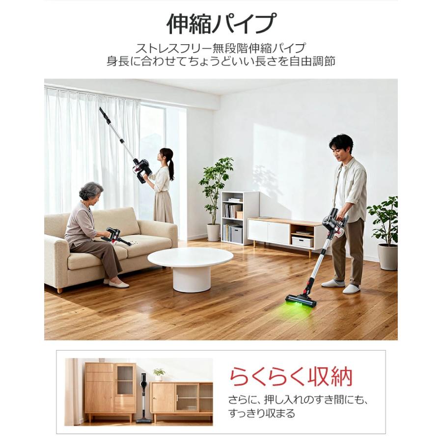 Joyhouse 【クーポンで12,580円】最新型 掃除機 コードレス ハンディ