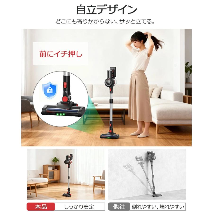 Joyhouse 【クーポンで12,580円】最新型 掃除機 コードレス ハンディ