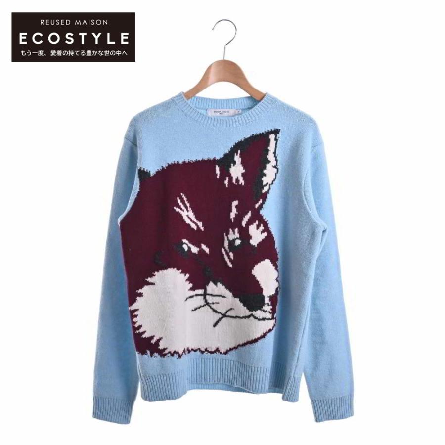 美品 MAISON KITSUNEメゾンキツネ HU00510KT1016 BIG FOX HEAD