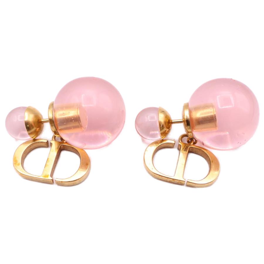 Dior ディオール Tribales トライバル メタル ＆ レジンパール ピアス