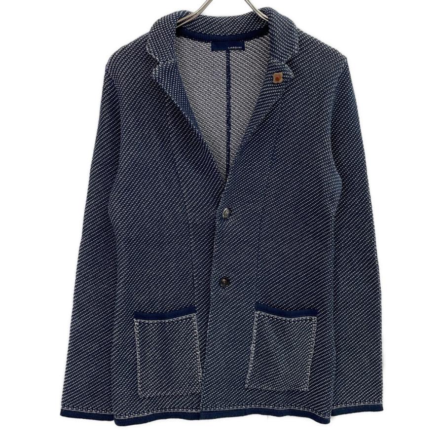 LARDINI（ラルディーニ） JGLJM03 ネイビー×ホワイト コットンニット2B