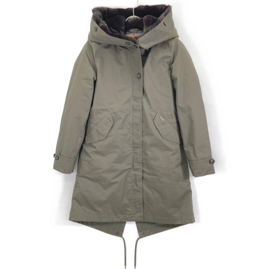 WOOLRICH（ウールリッチ） 1702151 カーキ ラビットファー ナイロン
