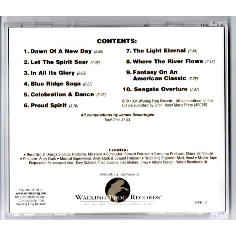 送料無料 吹奏楽CD ジェイムズ・スウェアリンジェン作品集:栄光の