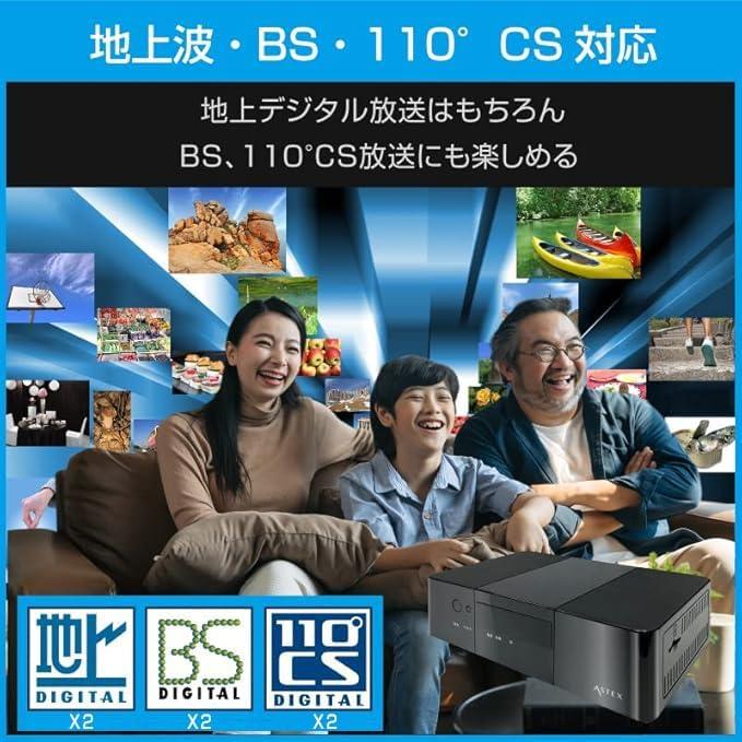 WIS テレビチューナー 地デジ・BS・CS対応 Wチューナー 裏番組録画対応